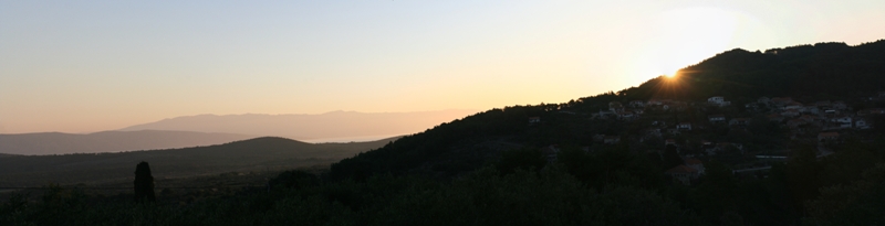 Equinox sunrise panorama